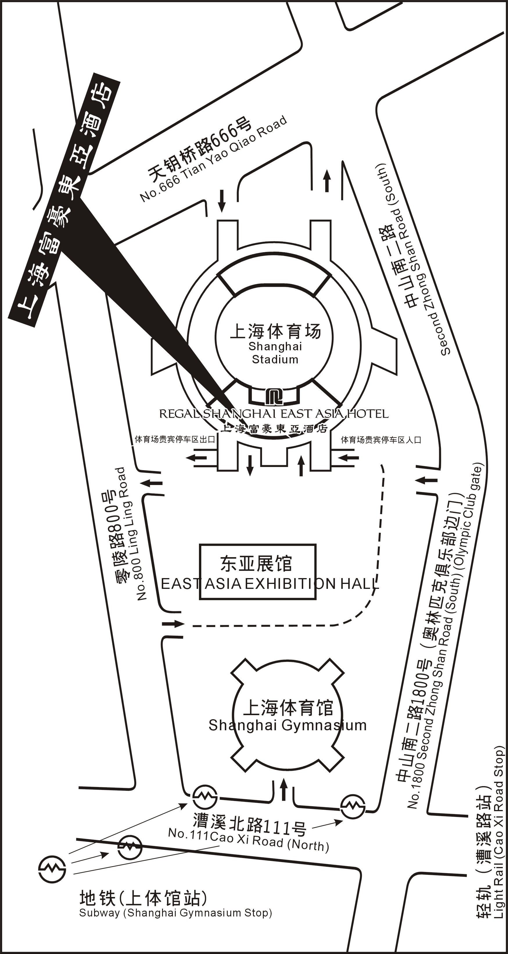 Stadium area map